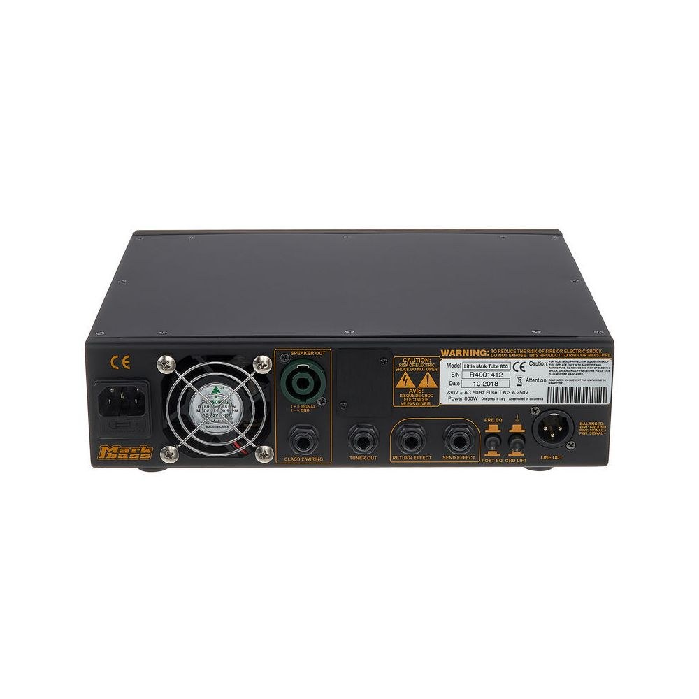 ראש מגבר לבס Markbass Little Mark Tube 800 – 800W עם קדם מנורה 4 Markbass Little Mark Tube 800 – ראש מגבר לבס, תמונה 4