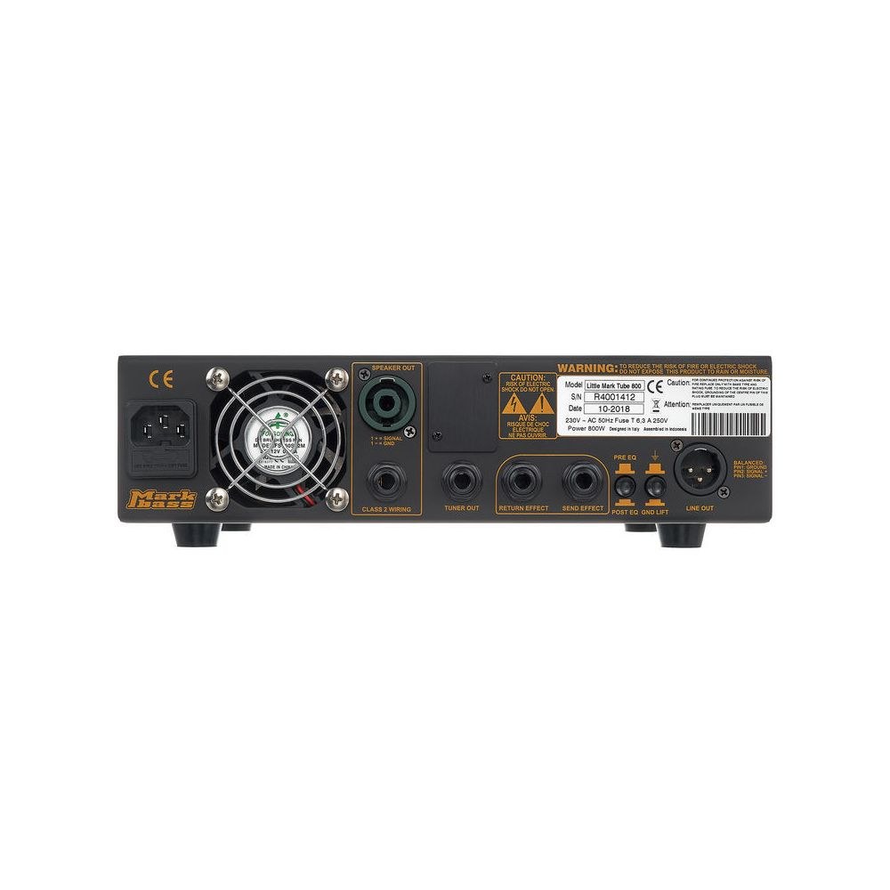 ראש מגבר לבס Markbass Little Mark Tube 800 – 800W עם קדם מנורה 6 Markbass Little Mark Tube 800 – ראש מגבר לבס, תמונה 6
