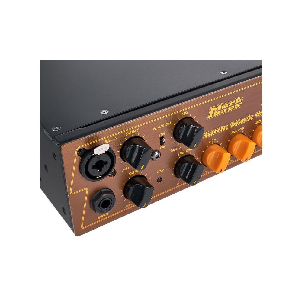 ראש מגבר לבס Markbass Little Mark Tube 800 – 800W עם קדם מנורה 7 Markbass Little Mark Tube 800 – ראש מגבר לבס, תמונה 7