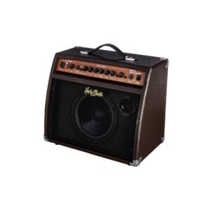 מגבר לגיטרה אקוסטית Harley Benton 20W – ערוץ מיקרופון וערוץ כלי, ריוורב וכורוס, 8 אינץ׳ וטוויטר (יבוא בלעדי)