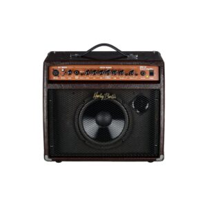 מגבר לגיטרה אקוסטית Harley Benton 20W – ערוץ מיקרופון וערוץ כלי, ריוורב וכורוס, 8 אינץ׳ וטוויטר (יבוא בלעדי)