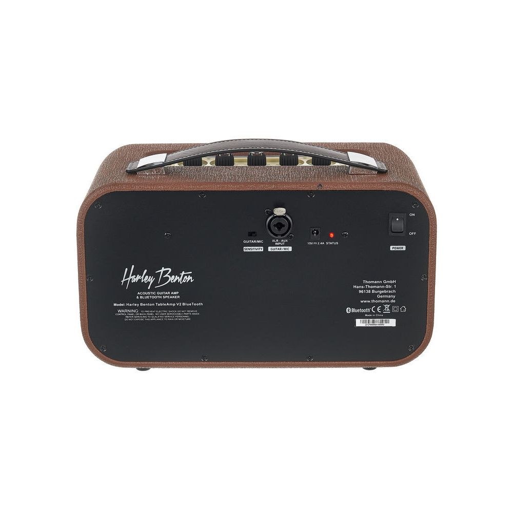 מגבר שולחני Harley Benton 30W עם בלוטות׳ – לגיטרה אקוסטית ולשירה, ריוורב, כניסת XLR/ג׳ק (יבוא בלעדי) 4 המגבר השולחני – מגבר לגיטרה אקוסטית, תמונה 4