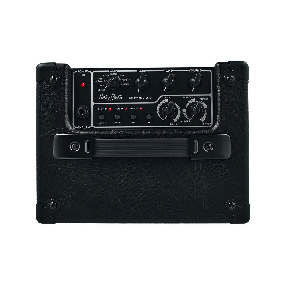 מגבר קומבו דיגיטלי לגיטרה Harley Benton 15W – 8 מודלים, 6 אפקטים ומכונת תופים (יבוא בלעדי) 5 מגבר הג׳אם הקטן של Harley Benton – מגבר קומבו לגיטרה חשמלית, תמונה 5