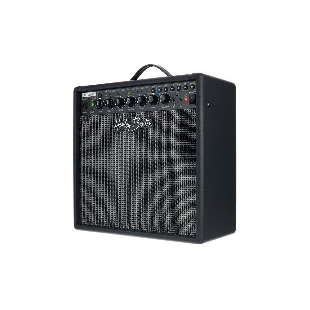 מגבר קומבו לגיטרה Harley Benton 20W עם מודלינג – 5 סוגי צליל, אפקטים, בלוטות׳ וטיונר (יבוא בלעדי) 6 מגבר המודלינג 20W של Harley Benton – מגבר קומבו לגיטרה חשמלית, תמונה 6