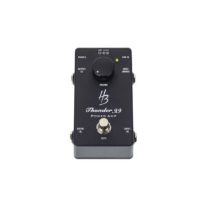 מגבר הספק בגודל פדל Harley Benton – 2×50W, לחיבור אחרי פרה-אמפ או מולטי-אפקט, כולל ספק (יבוא בלעדי)