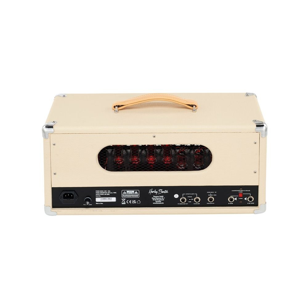 ראש מגבר מנורות Harley Benton 30W – 2 ערוצים, 4×EL84, ריוורב ולולאת אפקטים (יבוא בלעדי) 4 ראש המנורות 30W – ראש מגבר מנורות לגיטרה, תמונה 4