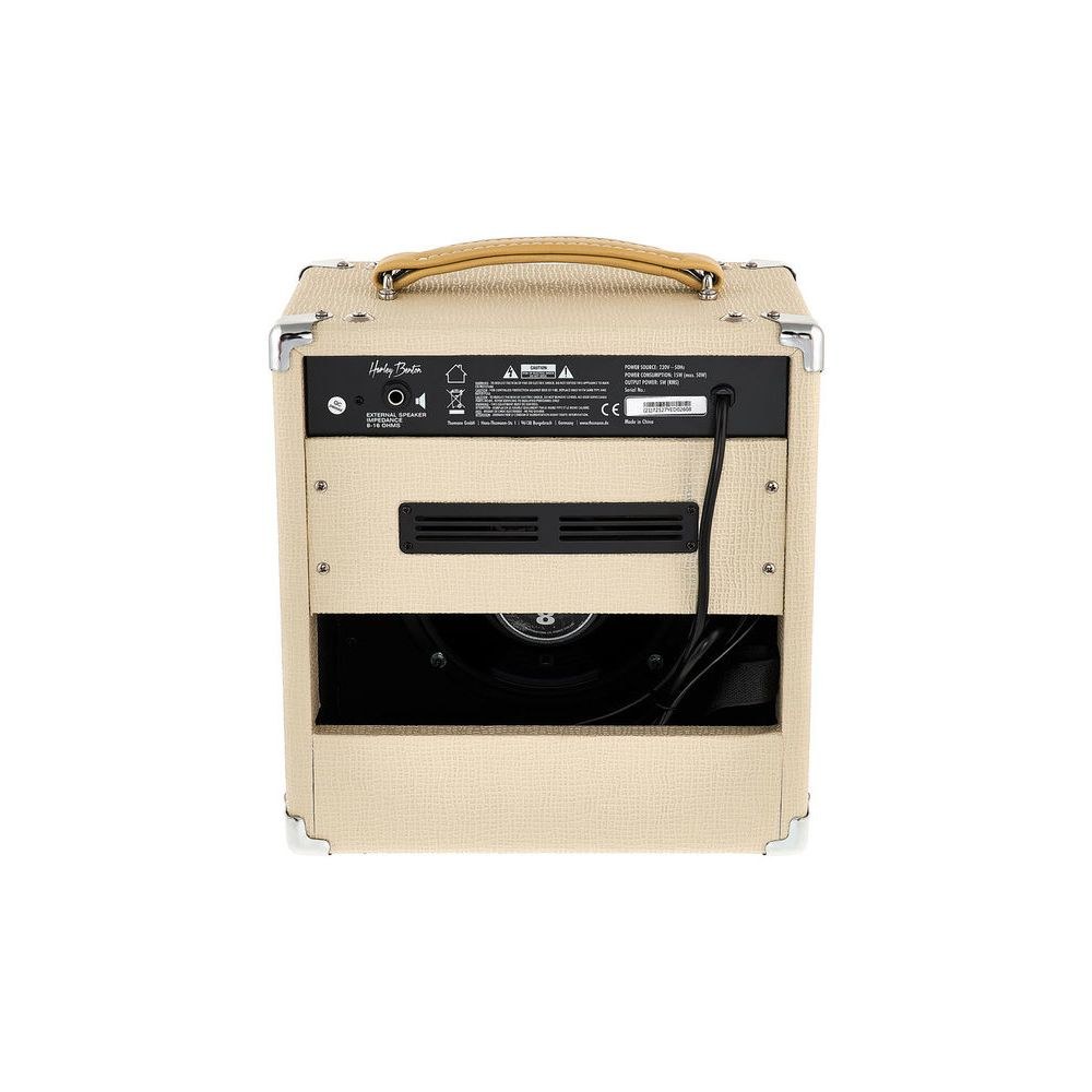 מגבר מנורות לגיטרה Harley Benton 5W – קומבו Class A, רמקול Celestion 8 אינץ׳, מצב 1W (יבוא בלעדי) 4 מגבר המנורות 5W של Harley Benton – מגבר מנורות לגיטרה, תמונה 4