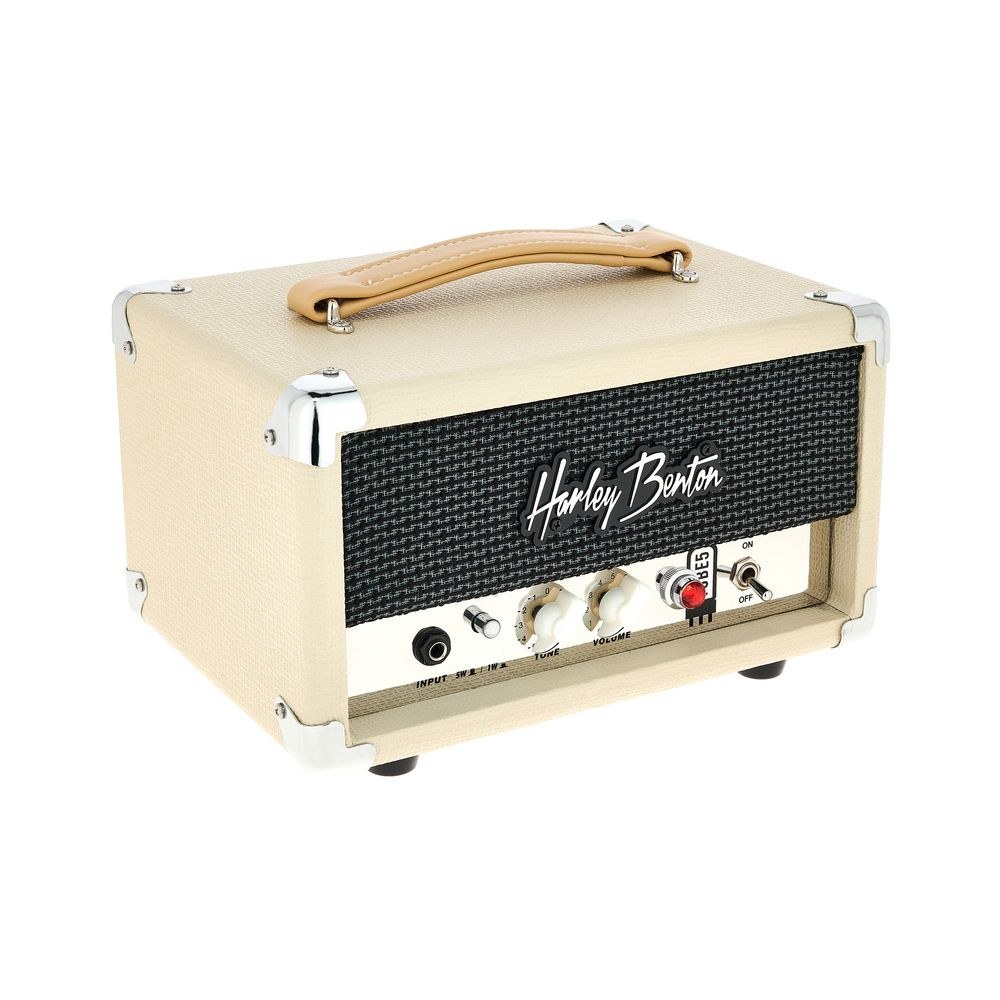 ראש מגבר מנורות לגיטרה Harley Benton 5W – Class A, מנורות ECC83 ו-6V6, מצב 1W, קרם (יבוא בלעדי) 3 ראש המנורות הקטן – ראש מגבר מנורות, תמונה 3
