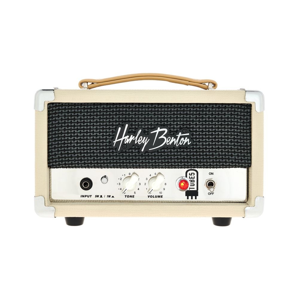 ראש מגבר מנורות לגיטרה Harley Benton 5W – Class A, מנורות ECC83 ו-6V6, מצב 1W, קרם (יבוא בלעדי) 6 ראש המנורות הקטן – ראש מגבר מנורות, תמונה 6