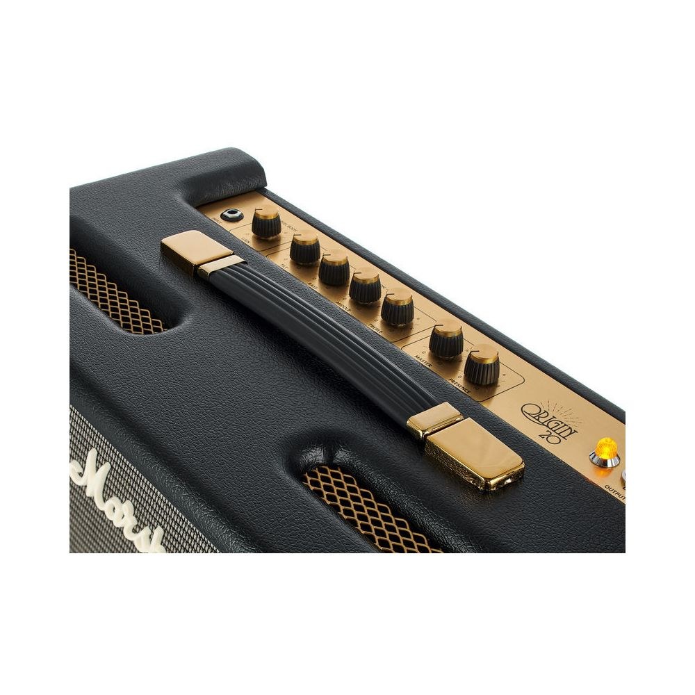 מגבר מנורות לגיטרה Marshall Origin 20C – 20W, רמקול 10 אינץ׳ ופוטסוויץ׳ 7 Marshall Origin 20C – מגבר מנורות קומבו לגיטרה, תמונה 7