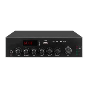 מגבר מיקסר לכריזה Polman PLM120UB – 120W עם יציאת 70V/100V ו-Bluetooth