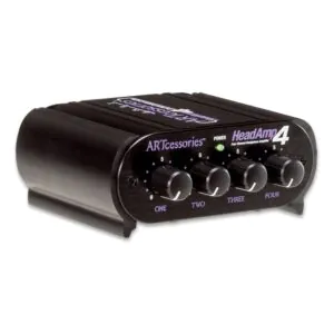 מגבר אוזניות 4 ערוצים ART HeadAmp4 – 8 יציאות 6.35 ו-3.5 מ״מ עם בקרה לכל ערוץ