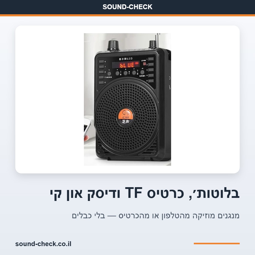 מגבר קול חזק למדריכי טיולים ואירועי חוץ — הספק שיא 48W, מיקרופון ראש אלחוטי 2.4GHz 4 מגבר קול נייד עם בלוטות׳, כרטיס TF ודיסק און קי לניגון מוזיקה