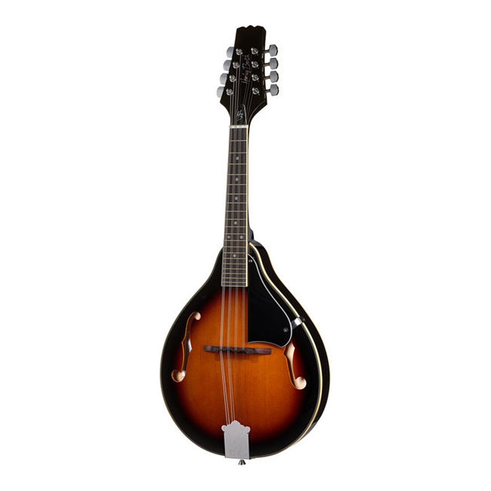 מנדולינה אקוסטית למתחילים A‑Style – 8 מיתרים, פלטת אשוח וגימור סאנברסט וינטג׳ 1 מנדולינה אקוסטית A-Style בגימור סאנברסט וינטג' — מבט קדמי מלא