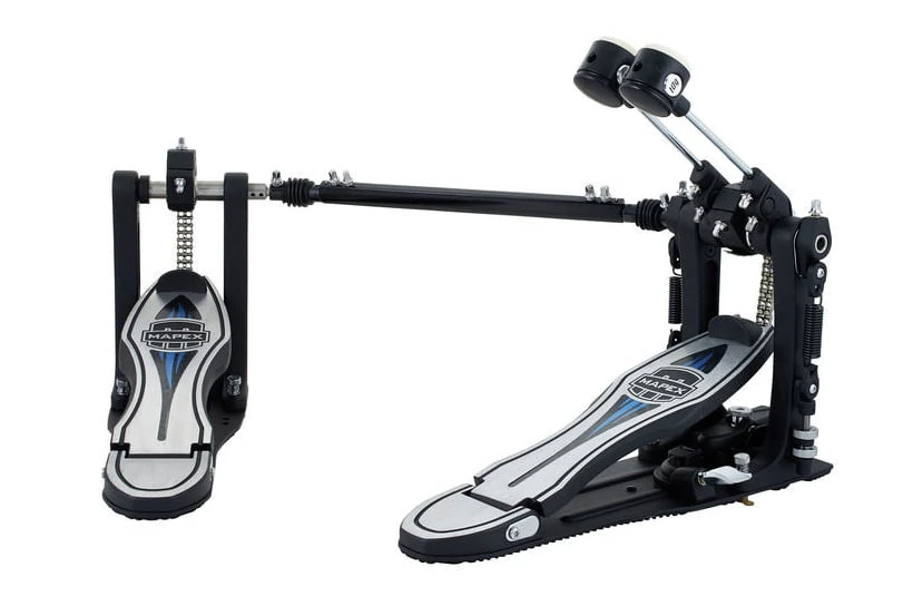 Mapex PF1000TW Falcon – דאבל פדל לתוף בס 2 Mapex PF1000TW Falcon במבט קדמי עם מוט החיבור ושני הביטרים