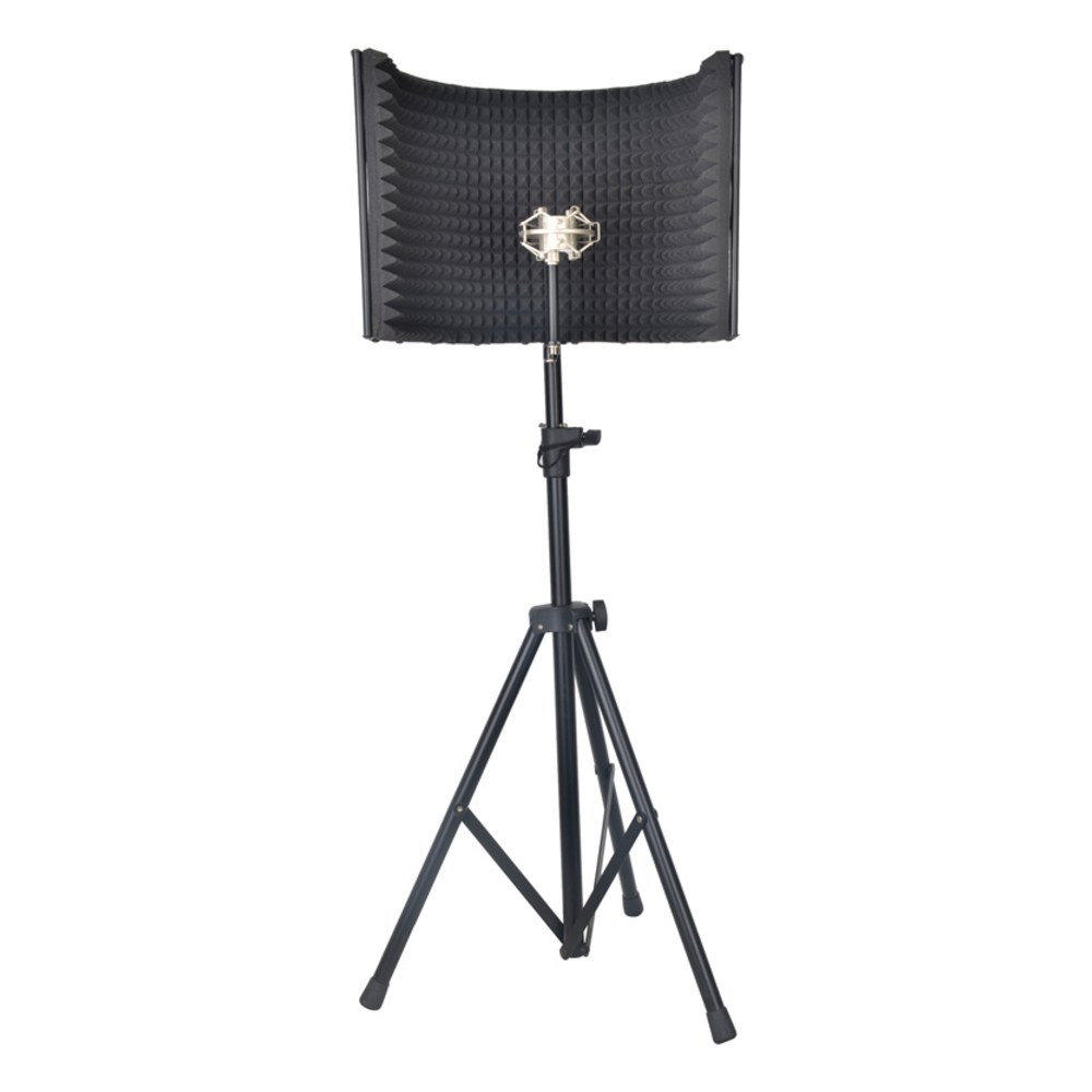 מסך אקוסטי מתקפל Stone MS025 – כולל סטנד לגובה 1.75 מ׳ וזרוע למיקרופון 3 מסך אקוסטי מתקפל Stone MS025 על סטנד מתכת – תמונה 3