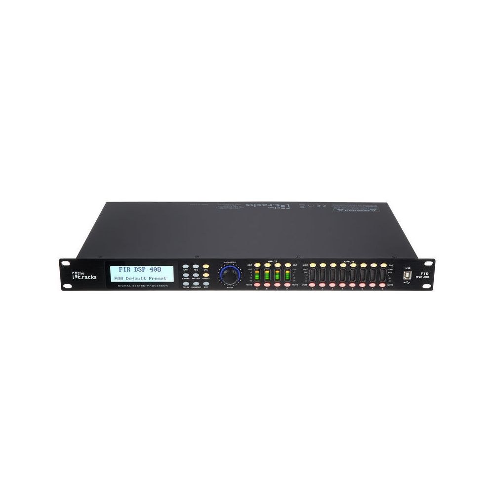 מעבד רמקולים דיגיטלי עם מסנני FIR the t.racks – 4 כניסות ו-8 יציאות, 96kHz, ראק 1U 2 מעבד הרמקולים 4×8 עם FIR של the t.racks – מעבד רמקולים דיגיטלי, תמונה 2