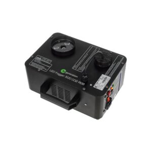 מכונת עשן אנכית Fun Generation עם טבעת לד RGB – עמוד עשן עד 3 מ׳, 550W, שלט חוטי (יבוא בלעדי)