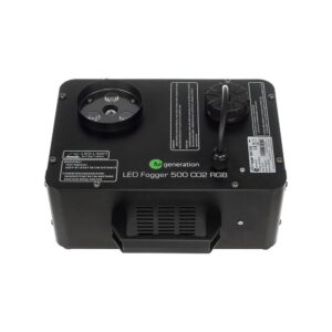 מכונת עשן אנכית Fun Generation עם טבעת לד RGB – עמוד עשן עד 3 מ׳, 550W, שלט חוטי (יבוא בלעדי)