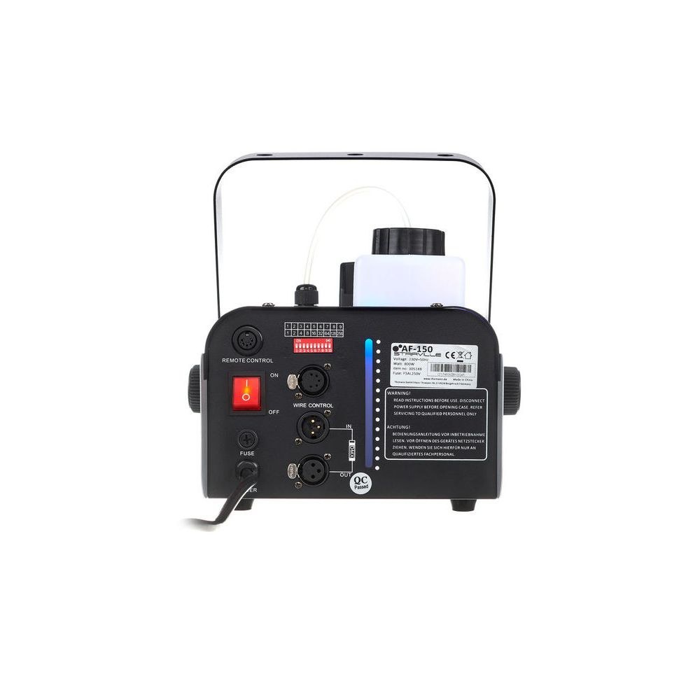 מכונת עשן Stairville 800W עם DMX ושלט – כ-110 מ״ק לדקה, מיכל 1.2 ליטר, טיימר (יבוא בלעדי) 5 מכונת העשן של Stairville – מכונת עשן, תמונה 5