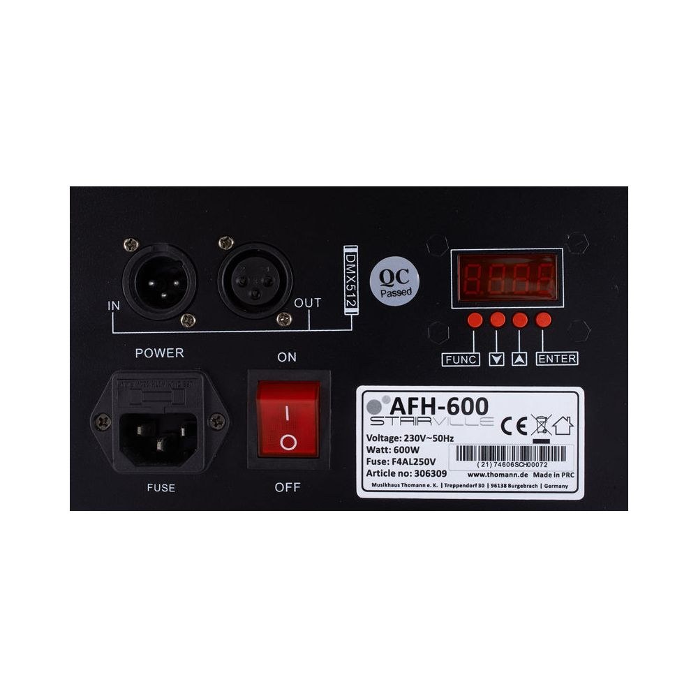 מכונת הייז (Hazer) Stairville 600W עם DMX – חימום 2 דקות, מיכל 1.3 ליטר (יבוא בלעדי) 7 מכונת ההייז של Stairville – מכונת הייז, תמונה 7