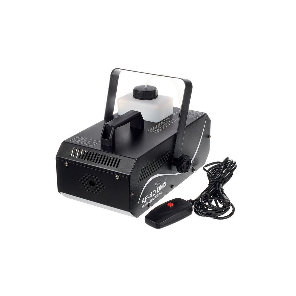 מכונת עשן קטנה Stairville עם DMX – 400W, כ-85 מ״ק לדקה, שלט חוטי, למסיבות ולבמות קטנות 1 מכונת עשן קטנה Stairville עם DMX – 400W, כ-85 מ״ק לדקה, שלט חוטי, למסיבות ולבמות קטנות