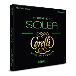 סט מיתרים לכינור CORELLI Solea 600ML Medium-Light – מיתר E עם לולאה