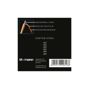 סט מיתרים לגיטרה אקוסטית Harley Benton 012–053 – פוספור ברונזה מצופה נגד חלודה (יבוא בלעדי)