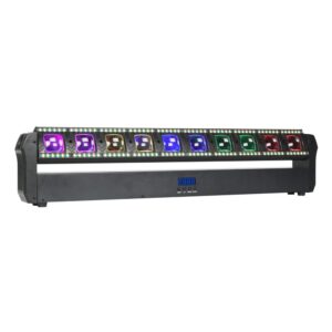 מניפת לד Shadow LMB180 – קרן 2°, לדים 10×40W RGBW וטבעת לד היקפית