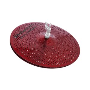 זוג מצילות היי-האט שקטות 14 אינץ׳ Millenium – עד 80% פחות רעש, אדום, לתרגול ולהופעות שקטות (יבוא בלעדי)