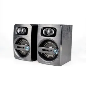 זוג רמקולים למחשב Microlab B23 – סטריאו 6W, הפעלה ב-USB ובקר עוצמה על הכבל