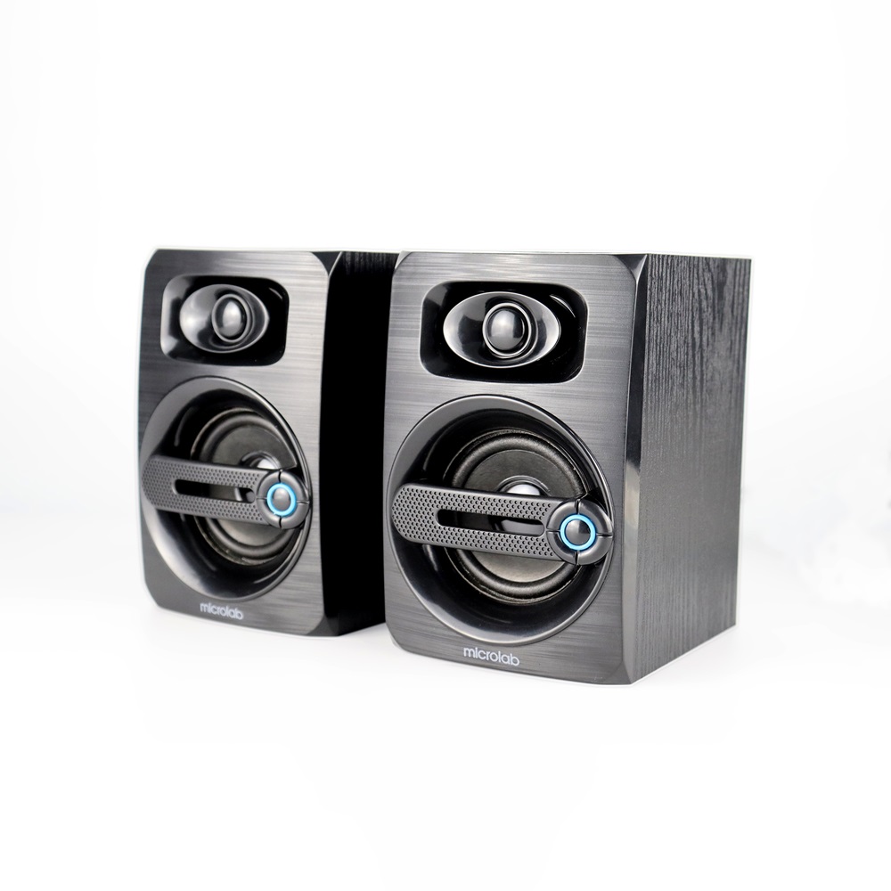 זוג רמקולים למחשב Microlab B23 – סטריאו 6W, הפעלה ב-USB ובקר עוצמה על הכבל 1 Microlab B23 זוג רמקולים למחשב
