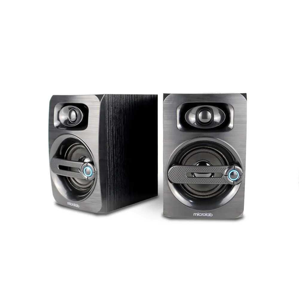 זוג רמקולים למחשב Microlab B23 – סטריאו 6W, הפעלה ב-USB ובקר עוצמה על הכבל 2 Microlab B23 זוג רמקולים למחשב 2