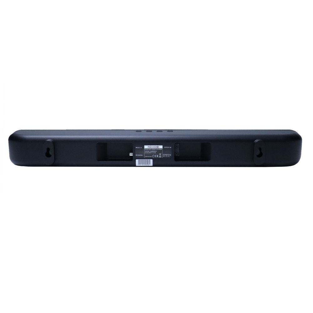 מקרן קול סטריאו Microlab Onebar04 – 40W, Bluetooth 5.0, כניסות Optical ו-Coaxial, תאורת LED ושלט 5 Microlab Onebar04 מקרן קול סטריאו 5
