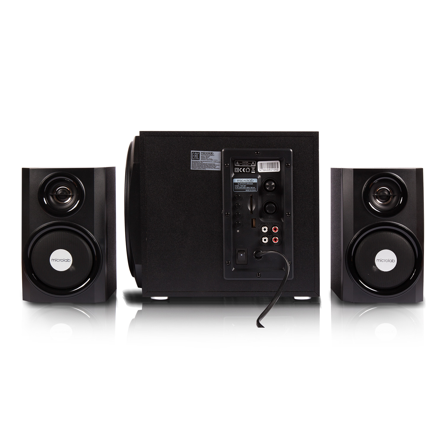 מערכת רמקולים 2.1 Microlab TMN-9BT – סאב-וופר 5.25 אינץ׳, 40W RMS, Bluetooth, USB ו-SD 4 Microlab TMN-9BT מערכת רמקולים 2.1 4