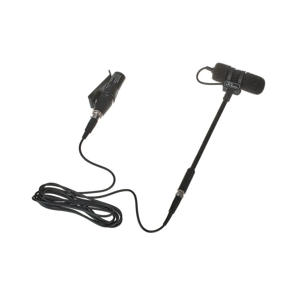 מיקרופון קונדנסר לכלי נגינה the t.bone Lucan System – גוזנק 12 ס״מ, מיני XLR לאלחוט, מתאם פאנטום 1 מיקרופון קונדנסר לכלי נגינה the t.bone Lucan System – גוזנק 12 ס״מ, מיני XLR לאלחוט, מתאם פאנטום