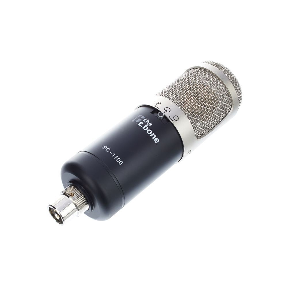 מיקרופון קונדנסר לאולפן the t.bone SC 1100 – דיאפרגמה גדולה, 3 תבניות קליטה, כולל מתלה בולם ומזוודה 2 הקונדנסר SC 1100 – מיקרופון קונדנסר לאולפן, תמונה 2