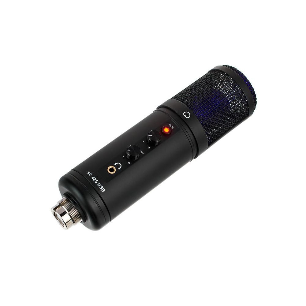 מיקרופון USB אולפני the t.bone עם דיאפרגמה גדולה – סט שולחני עם שוק-מאונט, פופ פילטר וסטנד 5 סט מיקרופון ה-USB השולחני – מיקרופון USB, תמונה 5
