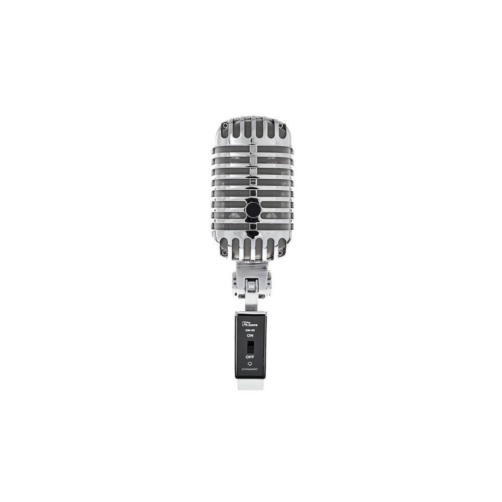 מיקרופון דינמי וינטג׳ the t.bone בעיצוב שנות ה-50 – סופר-קרדיואידי, מתג הפעלה, סטנד שולחני (יבוא בלעדי) 2 מיקרופון הווינטג׳ של the t.bone – מיקרופון דינמי וינטג׳, תמונה 2