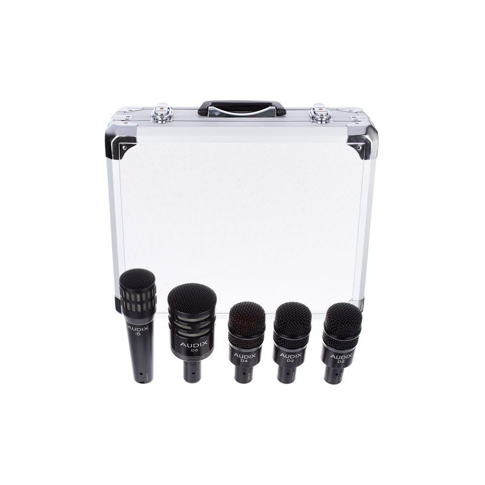 סט מיקרופונים לתופים Audix DP5-A – 5 מיקרופונים בארגז אלומיניום 1 סט מיקרופונים לתופים Audix DP5-A – 5 מיקרופונים בארגז אלומיניום