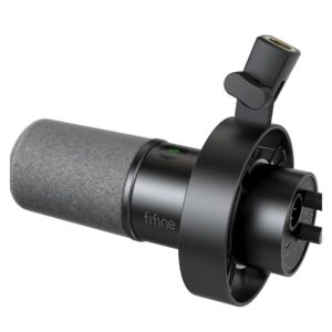 מיקרופון דינמי USB/XLR לפודקאסט עם שוק-מאונט