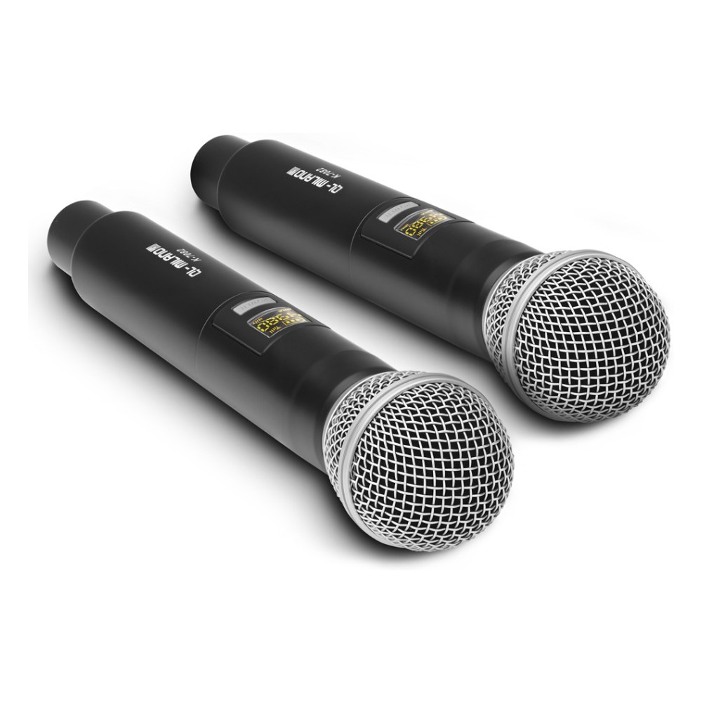 זוג מיקרופונים אלחוטיים ידניים QL Milano K-7082 – UHF בתדר קבוע עם קייס קשיח 3 זוג מיקרופונים אלחוטיים ידניים QL Milano K-7082 עם מקלט וקייס קשיח – תמונה 3