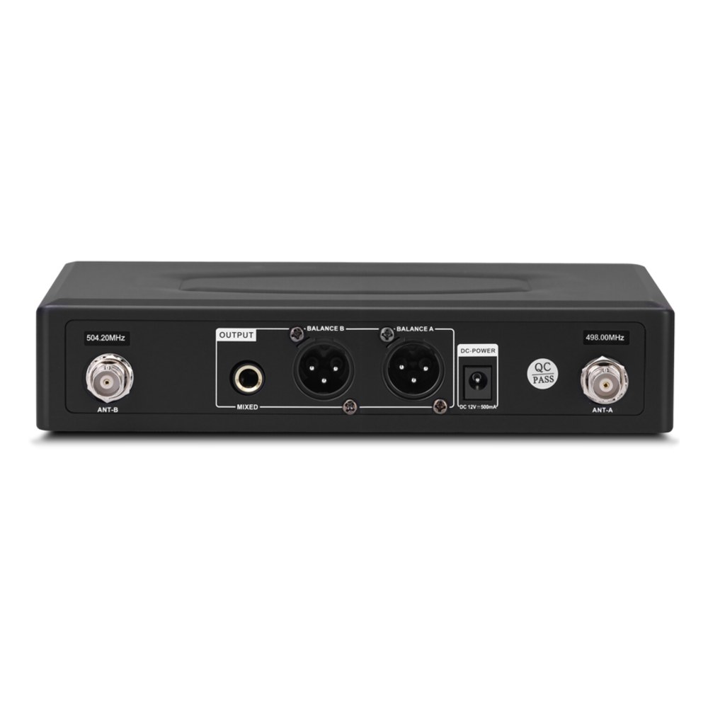 זוג מיקרופונים אלחוטיים ידניים QL Milano K-7082 – UHF בתדר קבוע עם קייס קשיח 5 זוג מיקרופונים אלחוטיים ידניים QL Milano K-7082 עם מקלט וקייס קשיח – תמונה 5