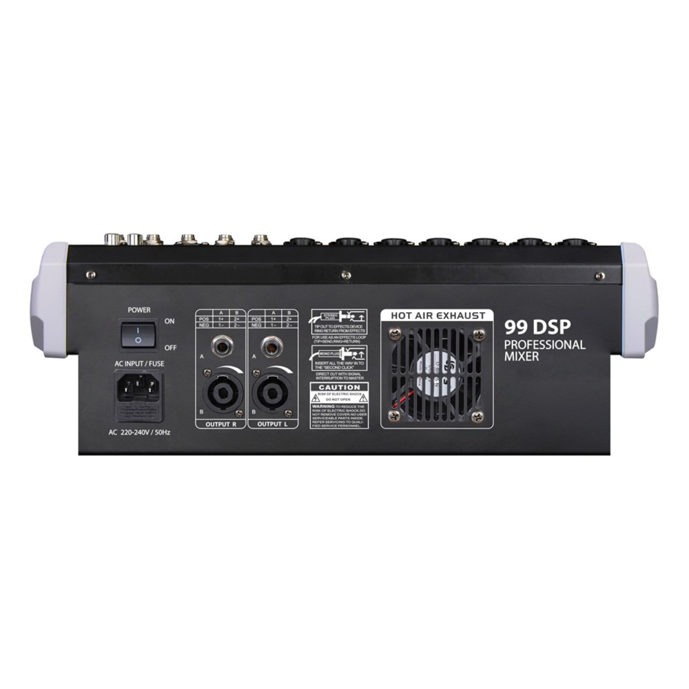 מיקסר מוגבר 8 ערוצים Karsect KW-FT08 – 700W עם Bluetooth, USB ו-99 אפקטים 2 מיקסר מוגבר 8 ערוצים Karsect KW-FT08 700W – תמונה 2