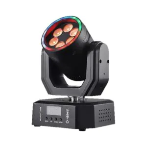 פנס מובינג הד מיני LED 30W RGBW עם שלט רחוק ו-DMX512 לתקליטנים, אירועים ובמות