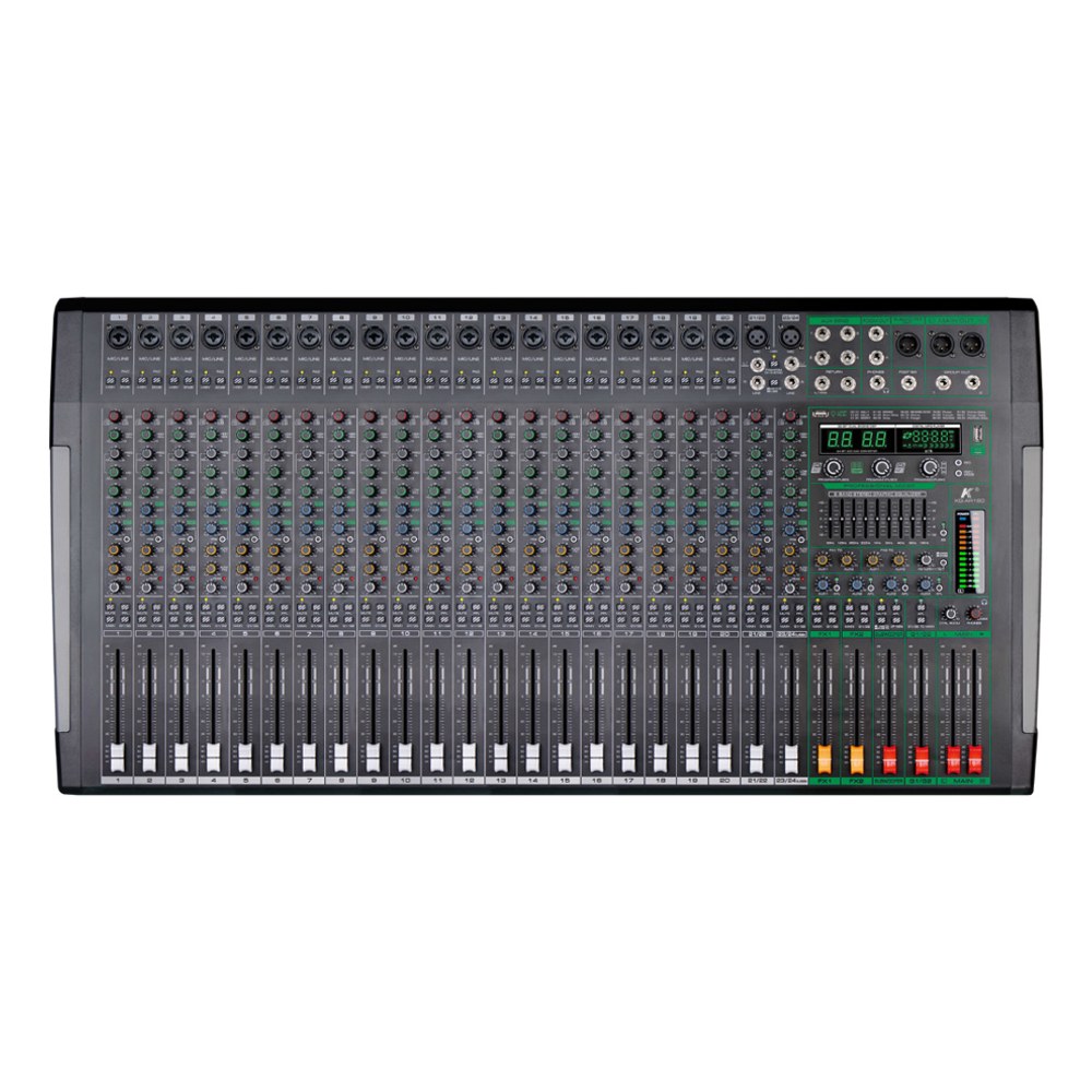 מיקסר אנלוגי 24 ערוצים Karsect KG-AR240 – 99 אפקטים, Bluetooth ונגן USB 1 מיקסר אנלוגי 24 ערוצים Karsect KG-AR240
