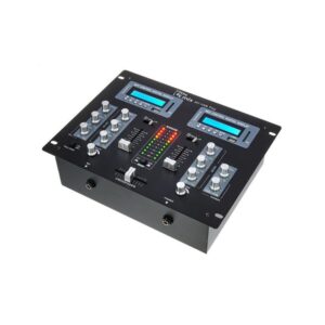 מיקסר DJ דו-ערוצי the t.mix עם נגן USB, SD ובלוטות׳ – כניסות פונו, מיקרופון עם Talkover