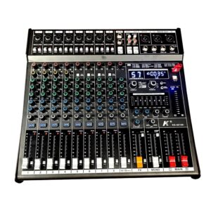 מיקסר 10 ערוצים עם הקלטה ואפקטים KARSECT KG-AX100 – כולל אוזני ראק