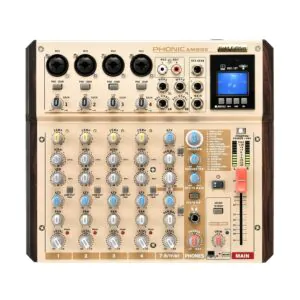 מיקסר PHONIC AM8GE – 4 ערוצי מיקרופון, USB, בלוטות׳ והקלטה
