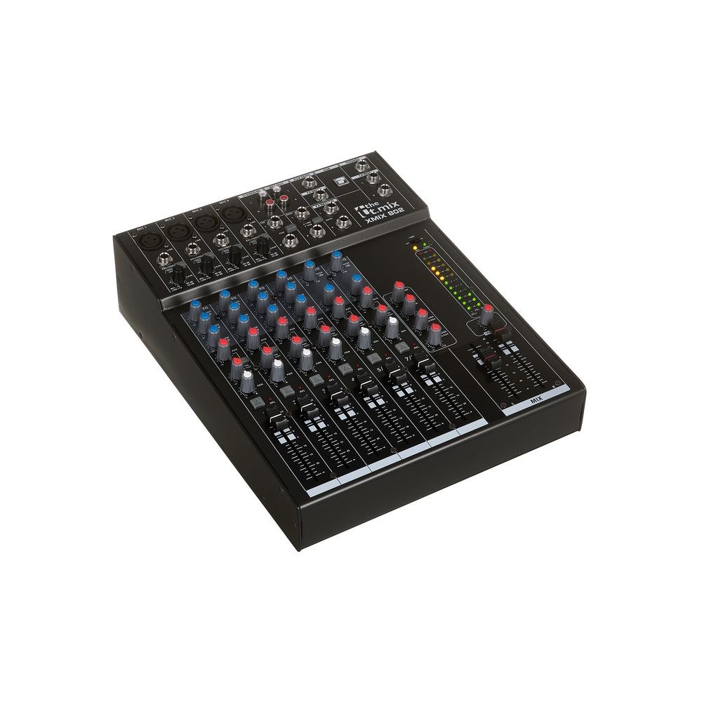 מיקסר 8 ערוצים the t.mix עם USB – 4 כניסות מיקרופון עם פאנטום, EQ 3 ערוצים, יציאת אוזניות 3 המיקסר הקומפקטי של the t.mix – מיקסר, תמונה 3